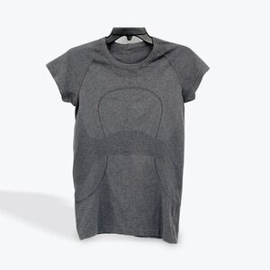 Lululemon Swiftly Tech Gray Short Sleeve Running Top Athletic Shirt